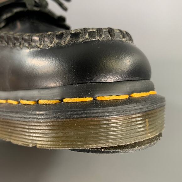 DR. MARTENS Size 9 Black Leather Eyelash & Tassel Loafers main image 5